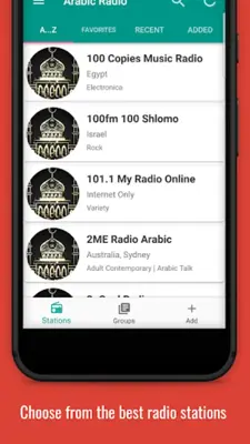 Arabic Radio Stations android App screenshot 2